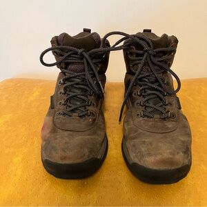 Timberland White Ledge Hiking Boots Mens Dark Brown Leather Ankle Waterproof 9